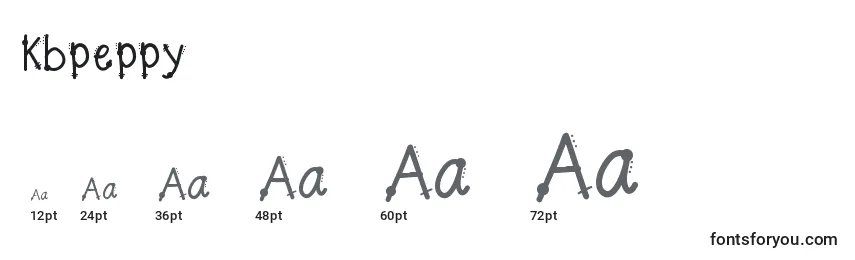 Kbpeppy Font Sizes