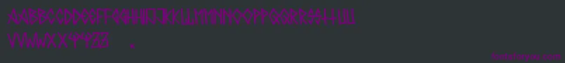 Metalero80 Font – Purple Fonts on Black Background