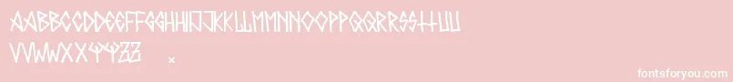 Metalero80 Font – White Fonts on Pink Background