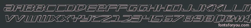 Sdf3DItalic Font – Pink Fonts on Black Background