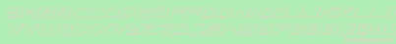 Sdf3DItalic Font – Pink Fonts on Green Background