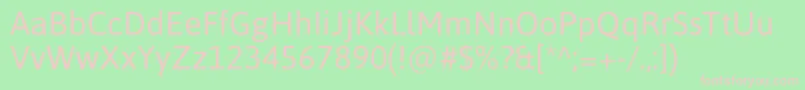 AsapRegular Font – Pink Fonts on Green Background