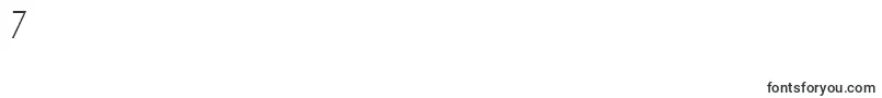 フォントMonicas – フォント数字7