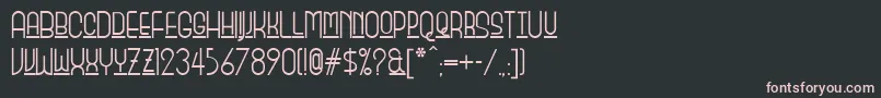 Monicas Font – Pink Fonts on Black Background