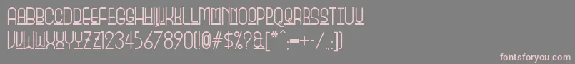 Monicas Font – Pink Fonts on Gray Background