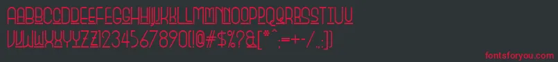 Monicas Font – Red Fonts on Black Background
