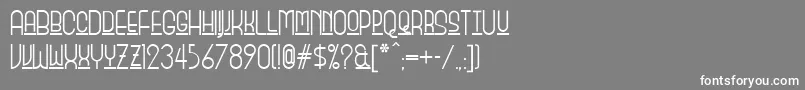 Monicas Font – White Fonts on Gray Background