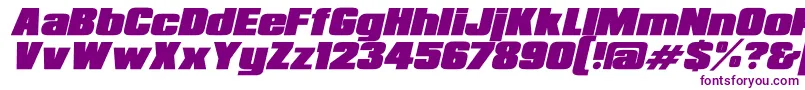 RepublicaMinorBoldItalic Font – Purple Fonts on White Background