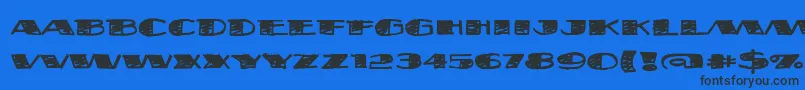 Fatsb-fontti – mustat fontit sinisellä taustalla