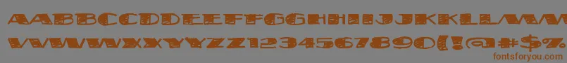 Fatsb Font – Brown Fonts on Gray Background
