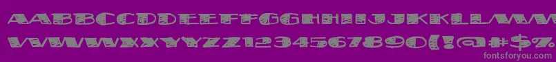 Fatsb Font – Gray Fonts on Purple Background