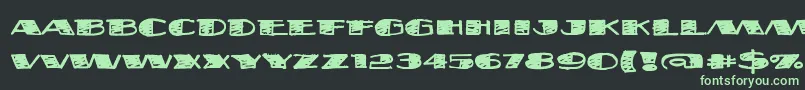 Fatsb Font – Green Fonts on Black Background