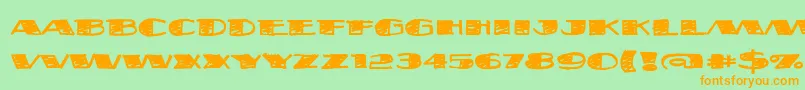 More about Fatsb Font Fatsb Font – Orange Fonts on Green Background