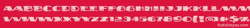 Fatsb Font – Pink Fonts on Red Background