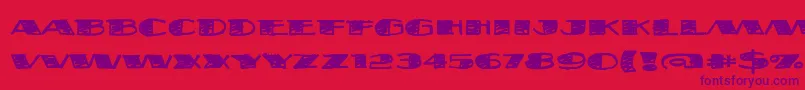 Fatsb Font – Purple Fonts on Red Background
