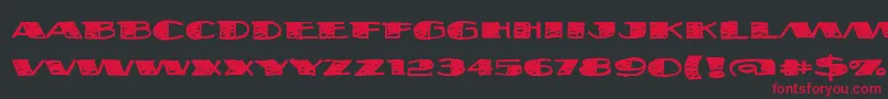 Fatsb Font – Red Fonts on Black Background