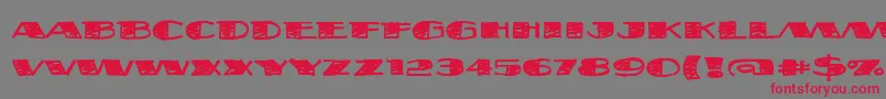 Fatsb-Schriftart – Rote Schriften auf grauem Hintergrund
