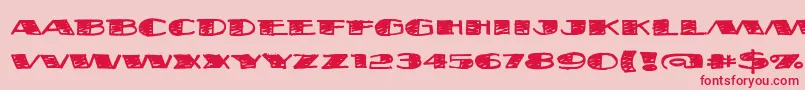 Fatsb Font – Red Fonts on Pink Background