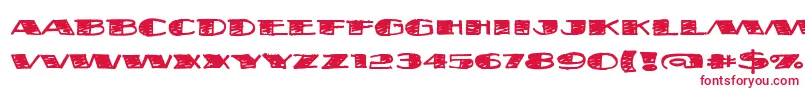 Fatsb Font – Red Fonts on White Background