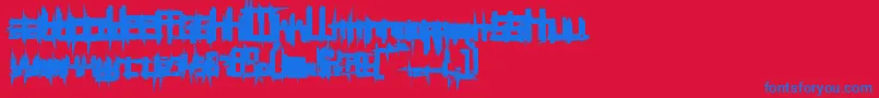 Подробнее о шрифте BruisedHundred Шрифт BruisedHundred – синие шрифты на красном фоне