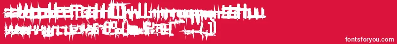 fuente BruisedHundred – Fuentes Blancas Sobre Fondo Rojo