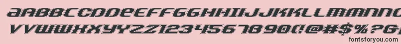 Teamamericaacad Font – Black Fonts on Pink Background