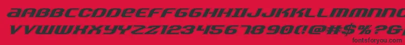 Teamamericaacad Font – Black Fonts on Red Background