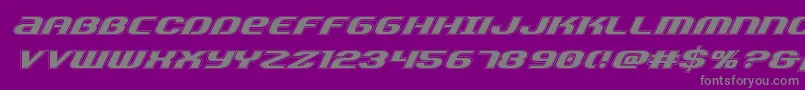 Teamamericaacad Font – Gray Fonts on Purple Background