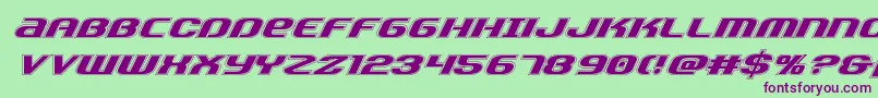 Teamamericaacad Font – Purple Fonts on Green Background