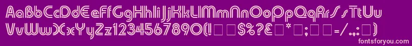 TwinkieDisplaySsi Font – Pink Fonts on Purple Background