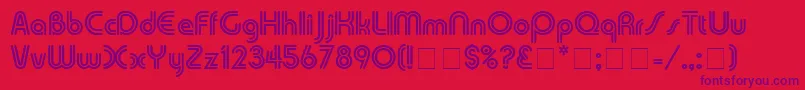 TwinkieDisplaySsi Font – Purple Fonts on Red Background