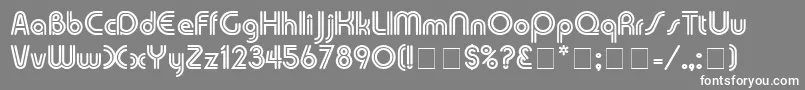 TwinkieDisplaySsi Font – White Fonts on Gray Background