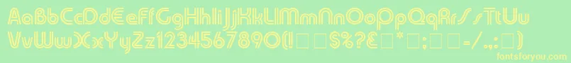 Lisätietoja TwinkieDisplaySsi-fontista TwinkieDisplaySsi-fontti – keltaiset fontit vihreällä taustalla