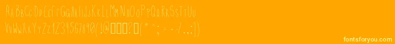 Uper Font – Yellow Fonts on Orange Background