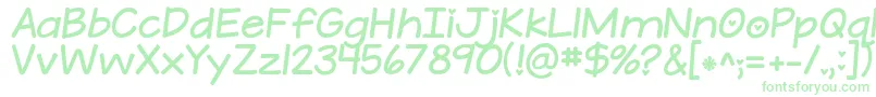 Kgateenytinyheart Font – Green Fonts