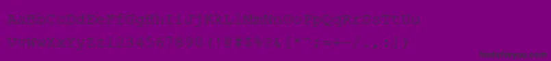 Phaisarnmono Font – Black Fonts on Purple Background