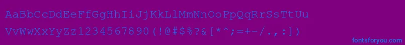 Phaisarnmono Font – Blue Fonts on Purple Background