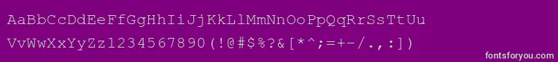 Phaisarnmono Font – Green Fonts on Purple Background