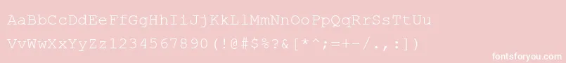 Phaisarnmono Font – White Fonts on Pink Background