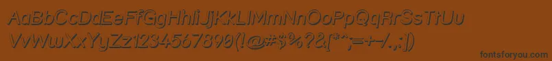Strshdi Font – Black Fonts on Brown Background