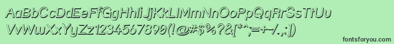 Strshdi Font – Black Fonts on Green Background
