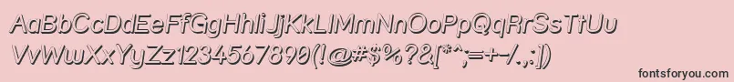 Strshdi Font – Black Fonts on Pink Background