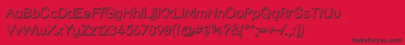 Strshdi Font – Black Fonts on Red Background