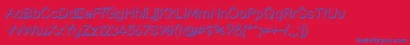 Strshdi Font – Blue Fonts on Red Background