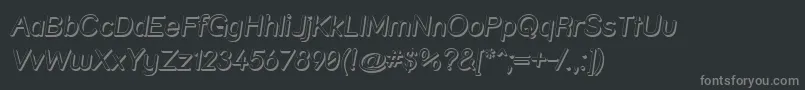 Strshdi Font – Gray Fonts on Black Background