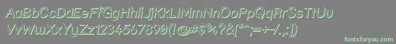 Strshdi Font – Green Fonts on Gray Background