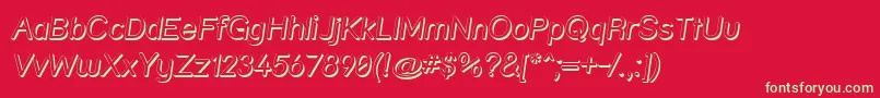 Strshdi Font – Green Fonts on Red Background