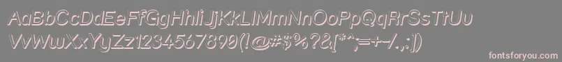 Strshdi Font – Pink Fonts on Gray Background