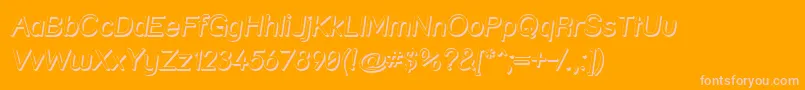 Strshdi Font – Pink Fonts on Orange Background