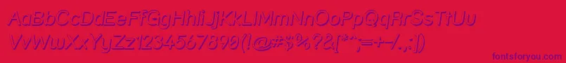 Strshdi Font – Purple Fonts on Red Background